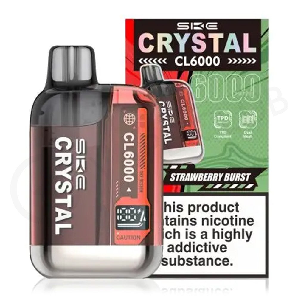 Strawberry Burst SKE Crystal CL6000 Pod Kit